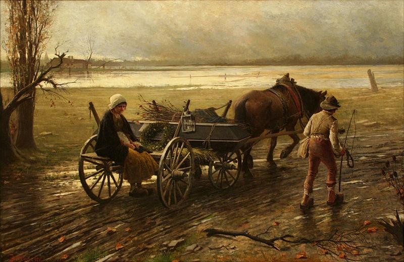 Jakub Schikaneder The Sad Way oil painting picture